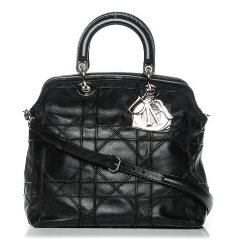 christian dior lambskin cannage medium lady dior black|lambskin cannage bag.